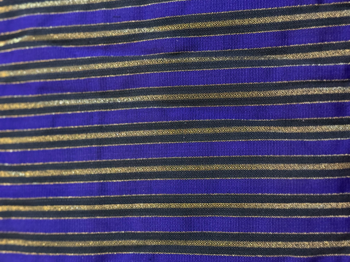 Purple/Black/Gold Stripes African print fabric by the yard-3 yard Max