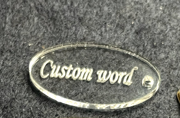 Custom Word Charms- double hole