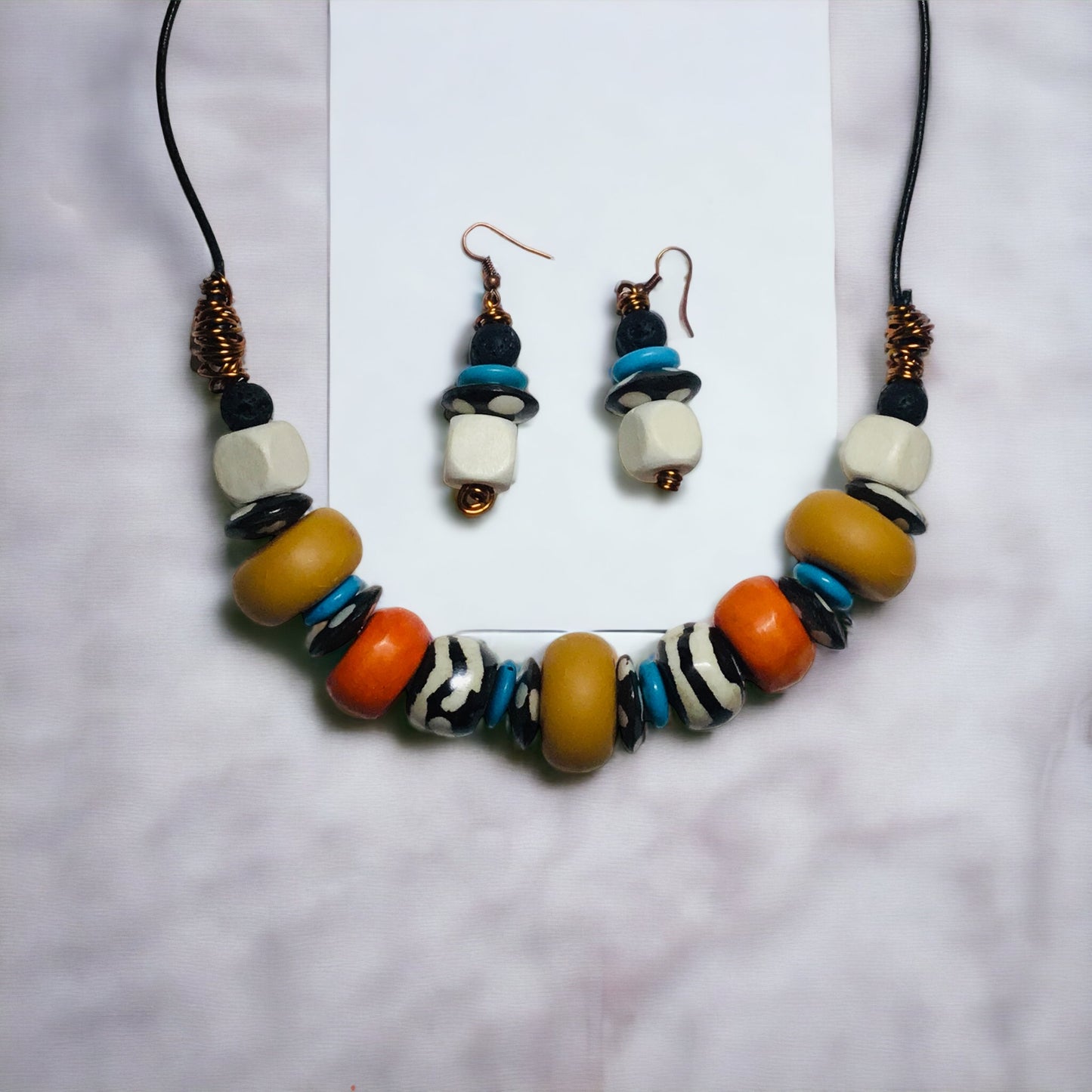 Boho Bead Necklace-Mamusu