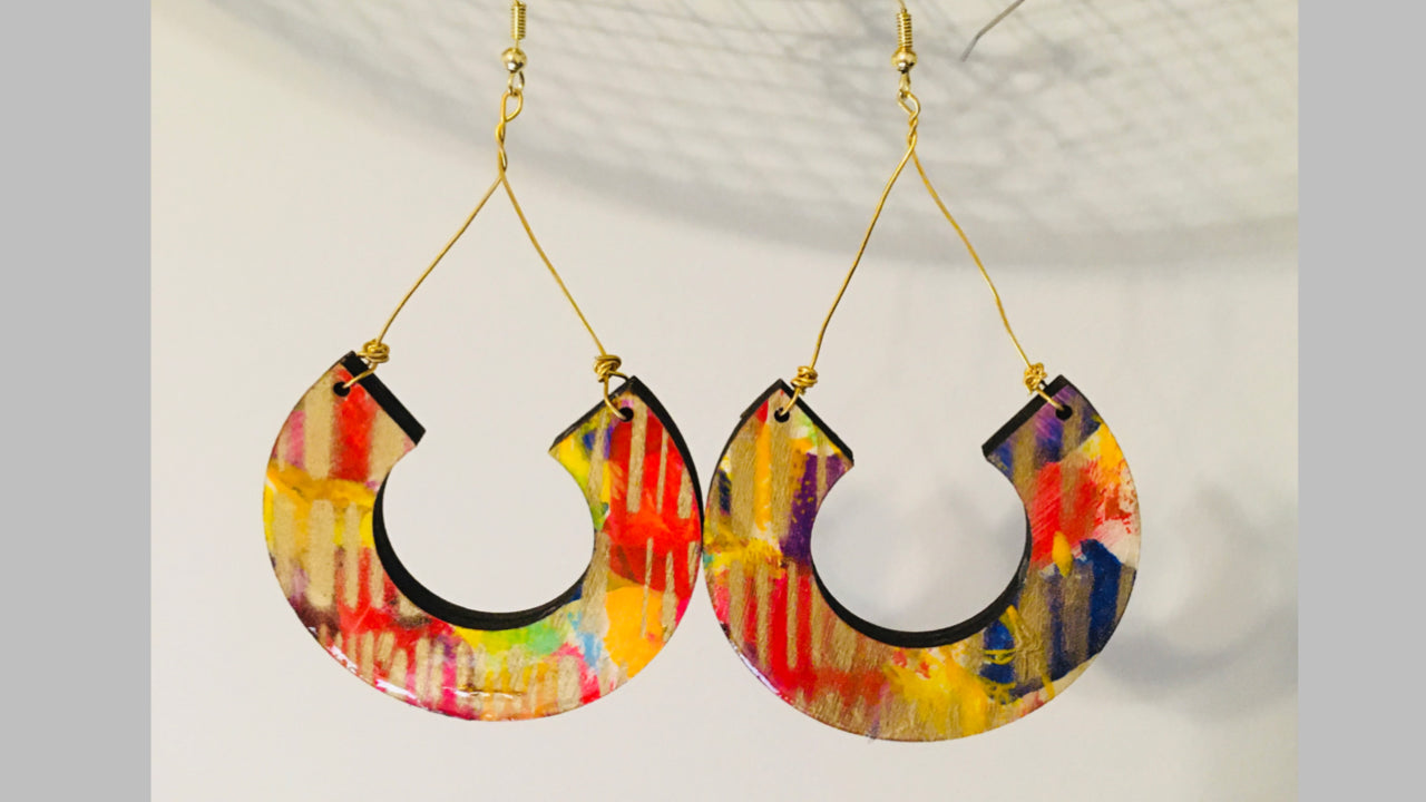 Fancy Hoop Earrings
