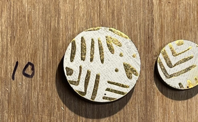 Fabric Covered Wood Beads 1.5 inch round