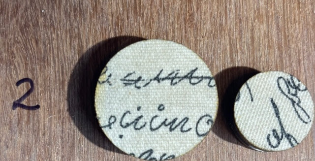 Fabric Covered Wood Beads 1.5 inch round