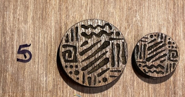 Fabric Covered Wood Beads 1.5 inch round