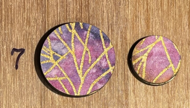 Fabric Covered Wood Beads 1.5 inch round