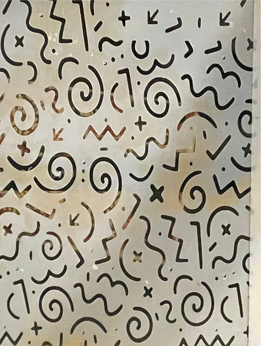 Sherika Stencils- squiggles design