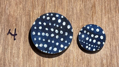 Fabric Covered Wood Beads 1 inch round
