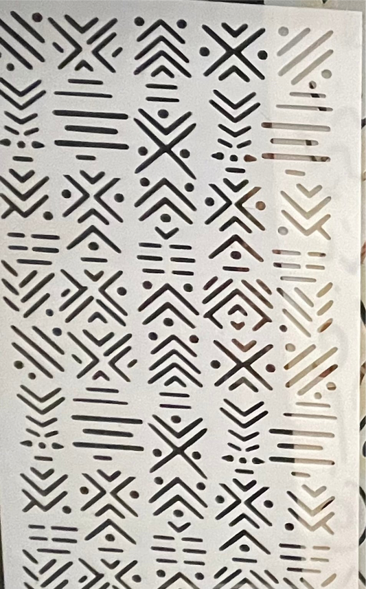 Sherika Stencils- mudcloth design