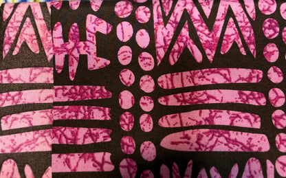 Purple/Black/ Ankara African Print￼fabric by the yard-1 yard Max