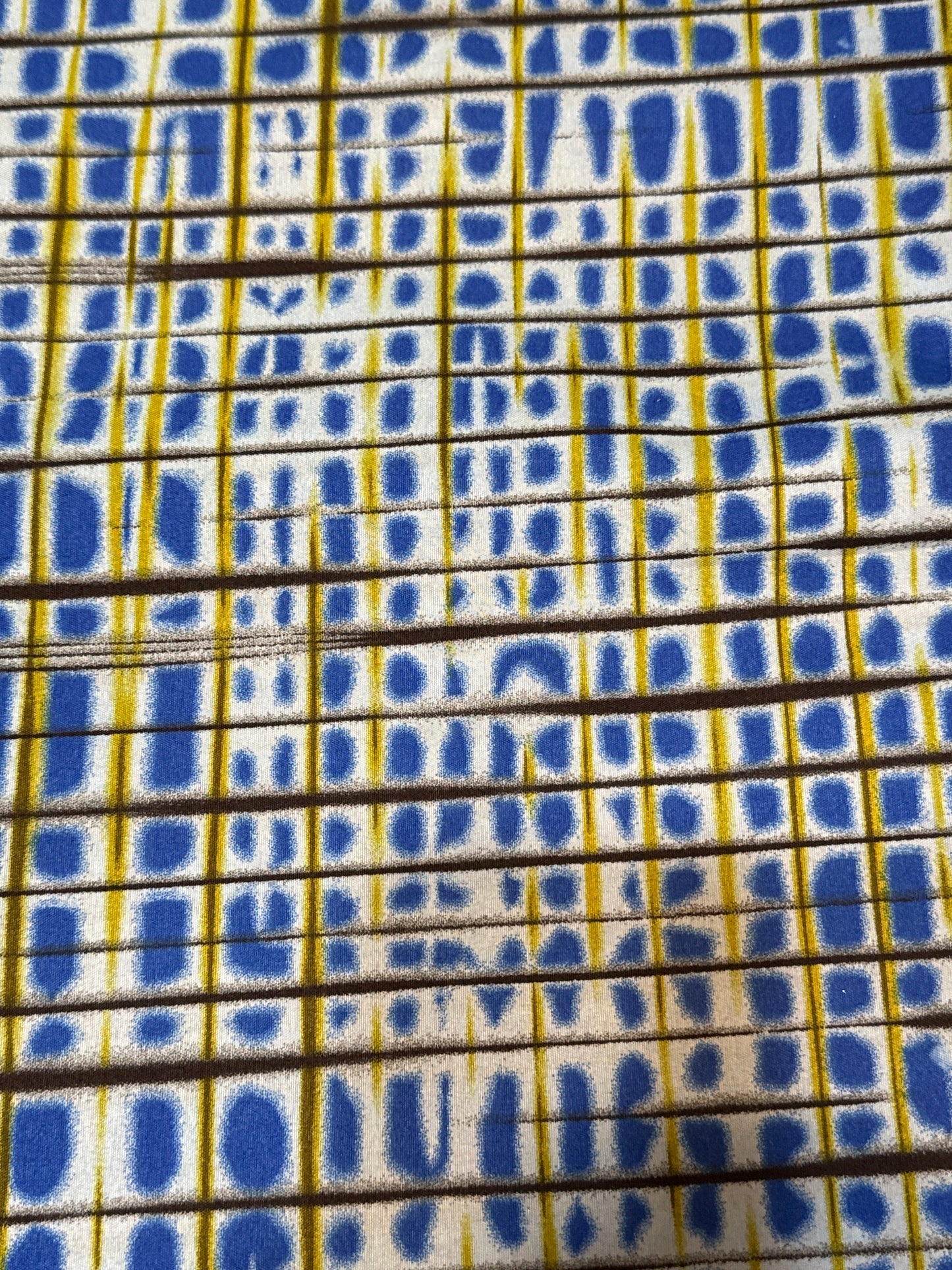 Blue/Green/ Light Blue Ankara African Print￼fabric by the yard-3 yard Max