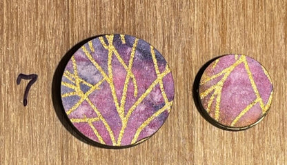 Fabric Covered Wood Beads 1 inch round
