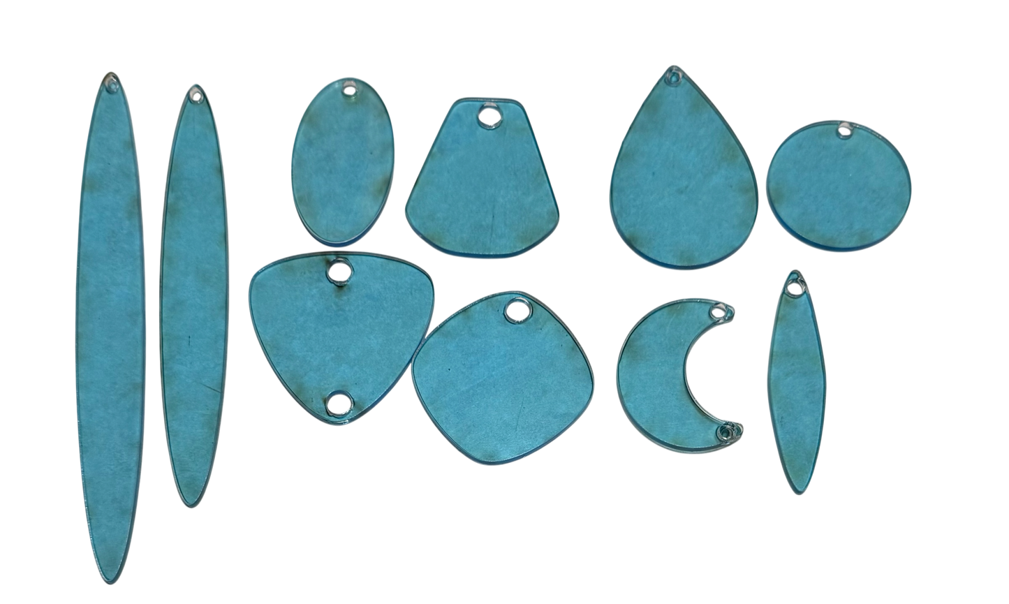 Designer Earring Kit: Leather, Fabric, Templates