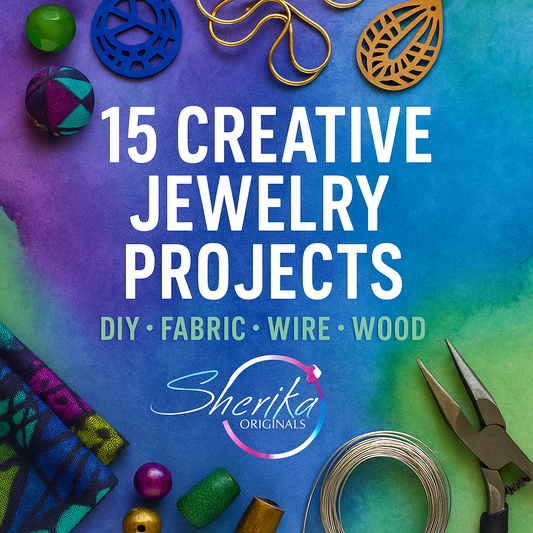 Ebook-15 Creative Jewelry Projects Using Fabric, Wire & Wood