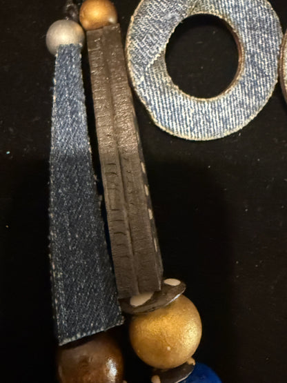 Long Wood Necklace Beads