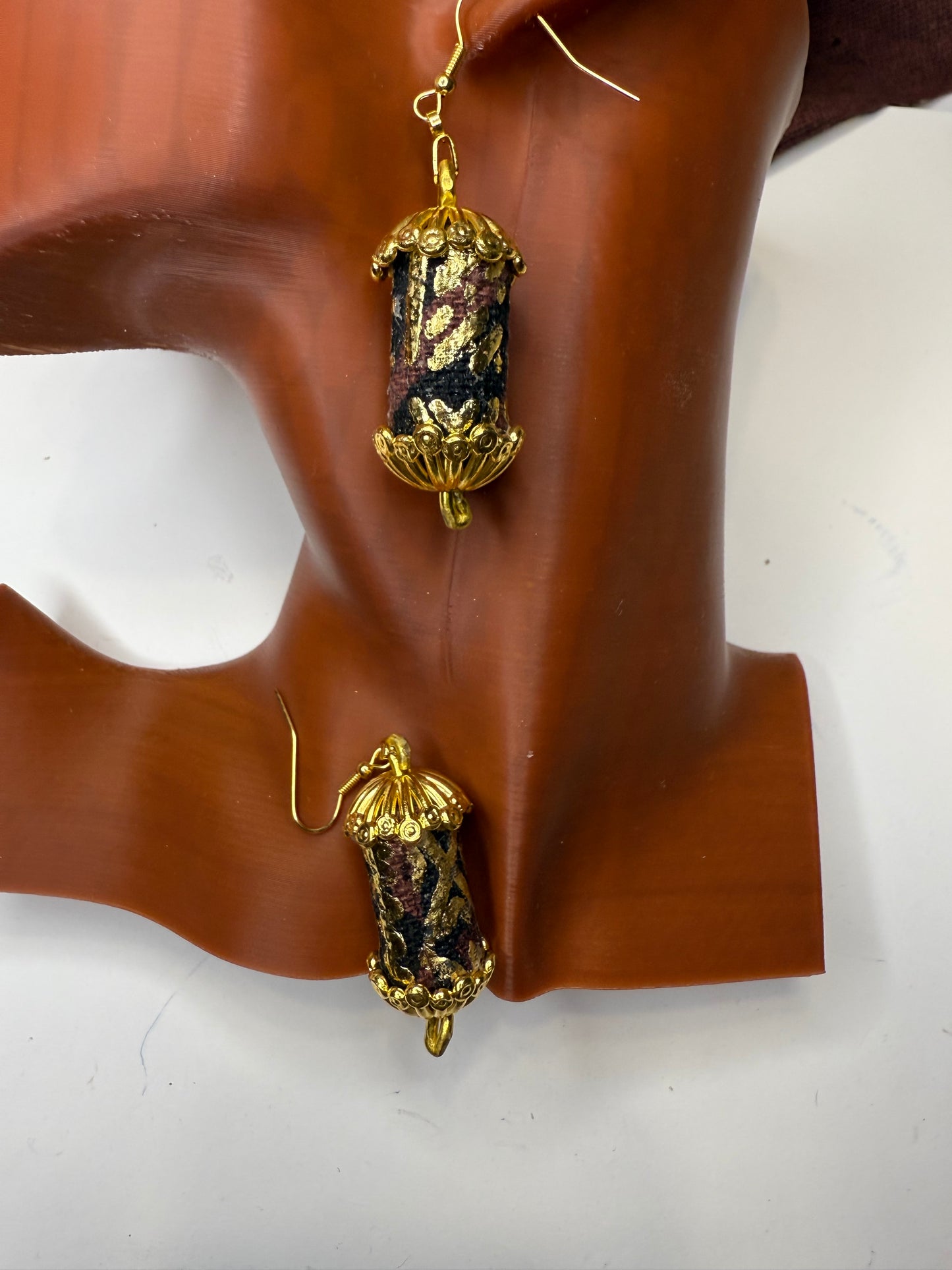 Golden Mudcloth earrings 1 pair only