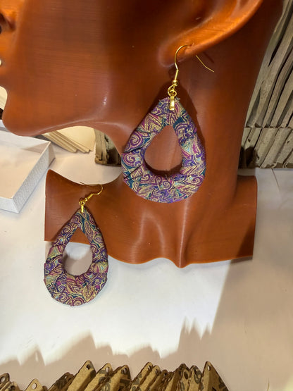 Cardboard Earring Blanks-Teardrop shape