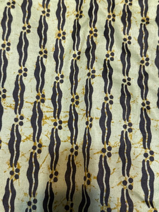 Olive Green/BrownAfrican Print￼fabric by the yard-3 yard Max