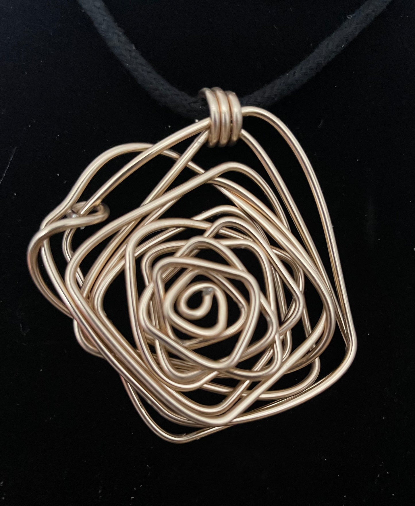 Goldtone Aluminum Necklace & Earrings