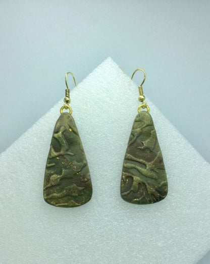 Small camouflage earrings