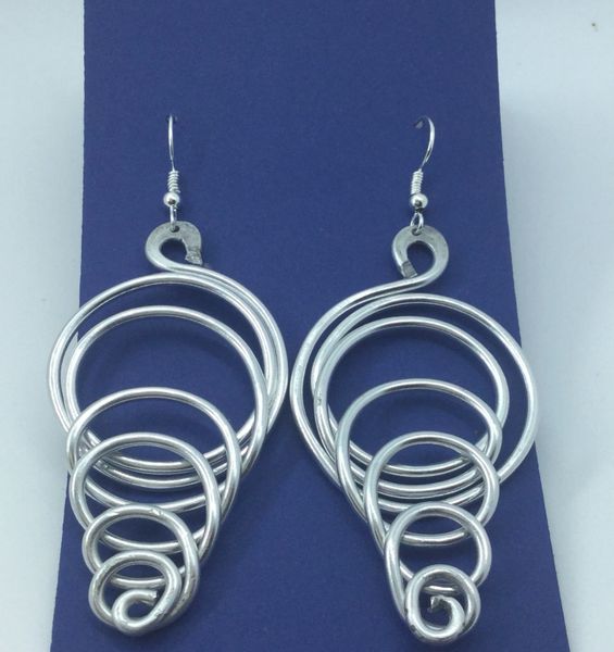 Whirlwind Aluminum Earrings