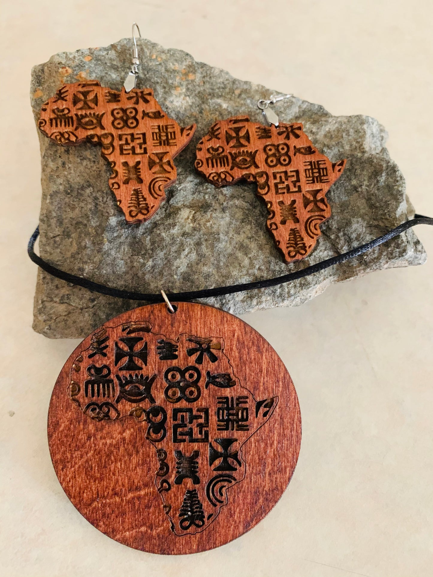 SVG Digital File-Adinkra Africa Earrings-Pendant