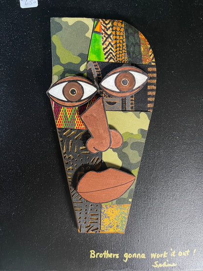DIY Picasso Inspired Abstract  Mask-SVG Only
