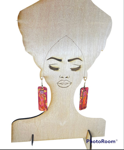 Earring Display File, Earring Stand, Woman SVG - INSTANT Digital Download for Laser Cutter