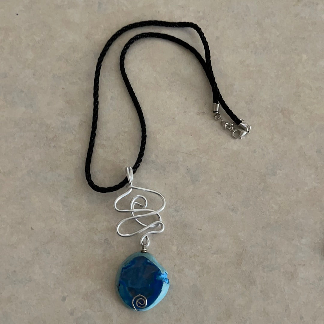Necklace with stone