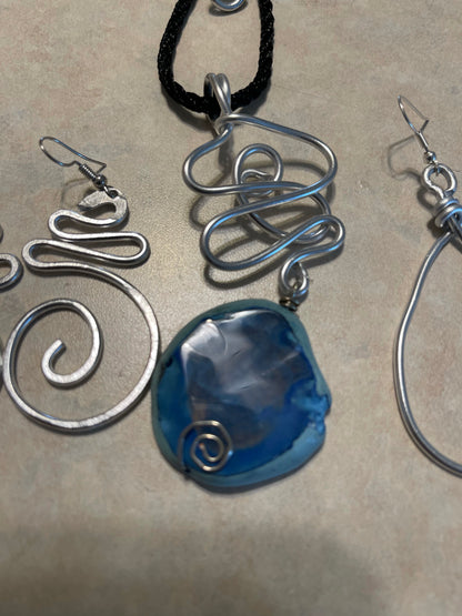 Necklace with stone